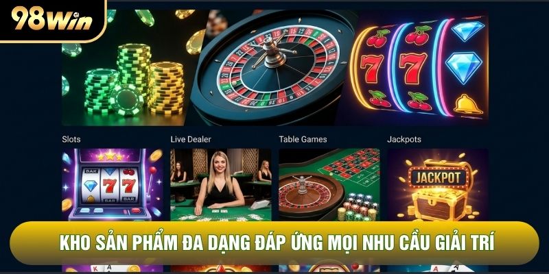 Kho sản phẩm đa dạng đáp ứng mọi nhu cầu giải trí Kho sản phẩm đa dạng đáp ứng mọi nhu cầu giải trí